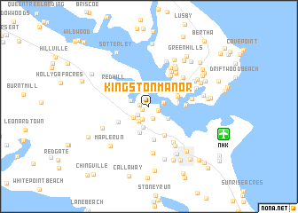 map of Kingston Manor