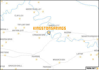 map of Kingston Springs