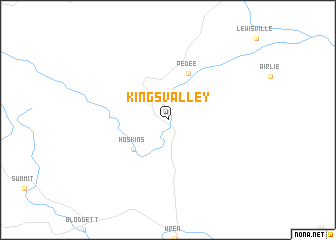 map of Kings Valley