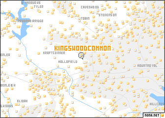 map of Kingswood Common