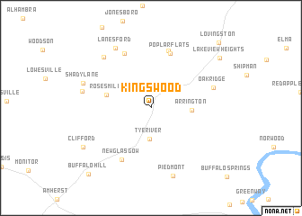 map of Kingswood