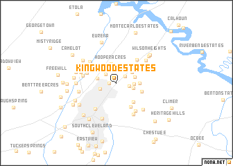 map of Kingwood Estates