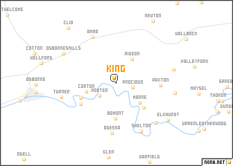 map of King