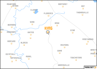 map of King