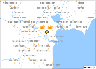 map of Kinh Dinh