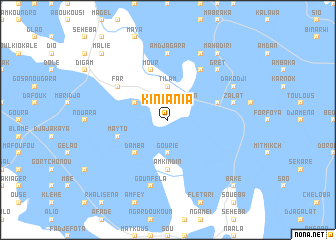 map of Kiniania