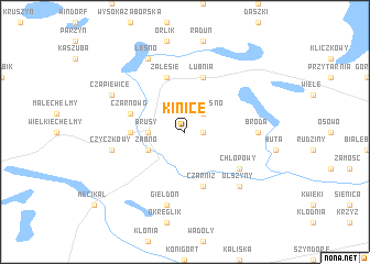 map of Kinice