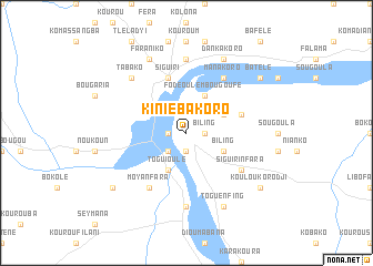 map of Kiniébakoro