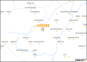 map of Kiniéba