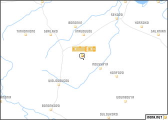 map of Kiniéko
