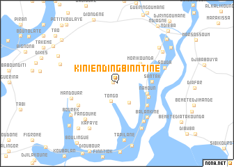 map of Kiniending Binntine