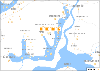 map of Kiniending