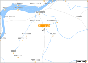 map of Kiniéro