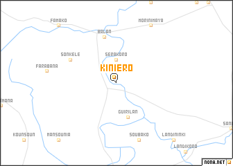 map of Kiniéro