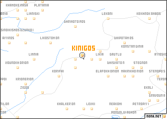 map of Kinigós