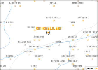 map of Kınıkdelileri
