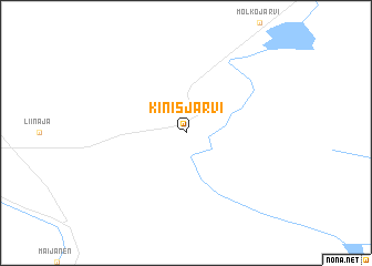 map of Kinisjärvi