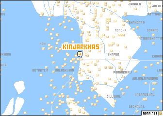 map of Kinjar Khās