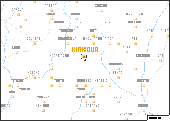 map of Kinkoua