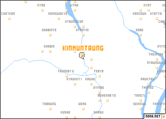 map of Kinmuntaung