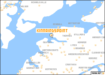 map of Kinnairds Point