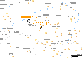 map of Kinndamba