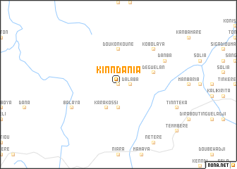 map of Kinndania