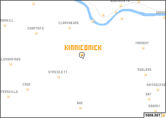 map of Kinniconick