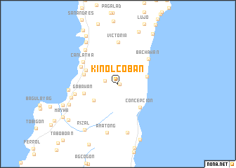 map of Kinolcoban