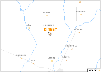 map of Kinsey