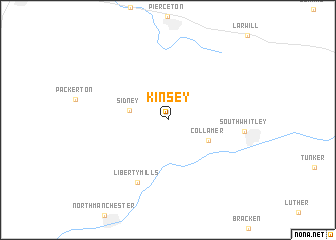 map of Kinsey