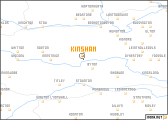 map of Kinsham