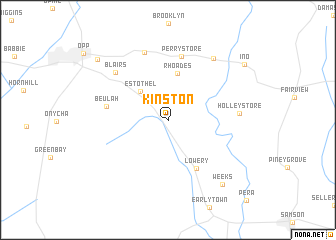 map of Kinston