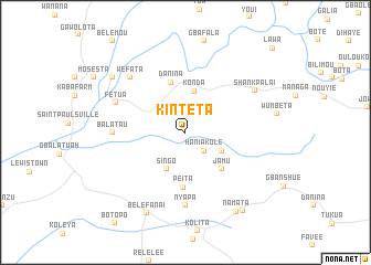 map of Kinteta