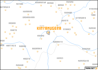 map of Kinyamugera