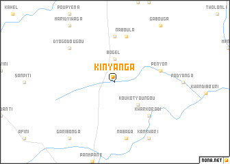 map of Kinyanga