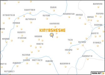 map of Kinyasheshe