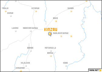 map of Kinzau