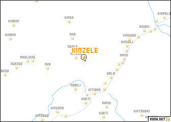 map of Kinzélé