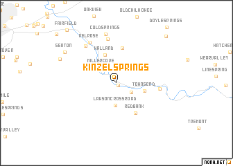 map of Kinzel Springs