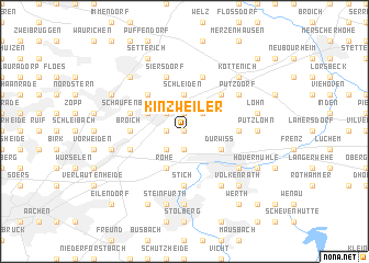 map of Kinzweiler