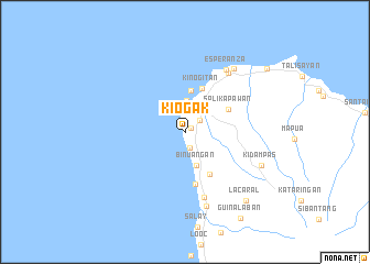 map of Kiogak