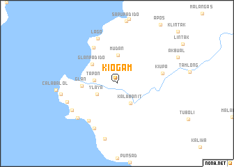 map of Kiogam