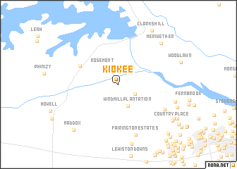 map of Kiokee