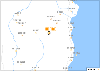 map of Kiondo