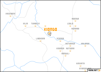 map of Kiondo