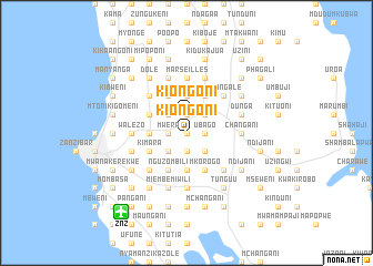 map of Kiongoni