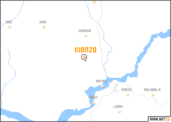 map of Kionzo