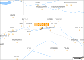 map of Kiougéré