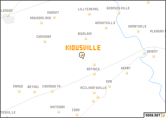 map of Kiousville